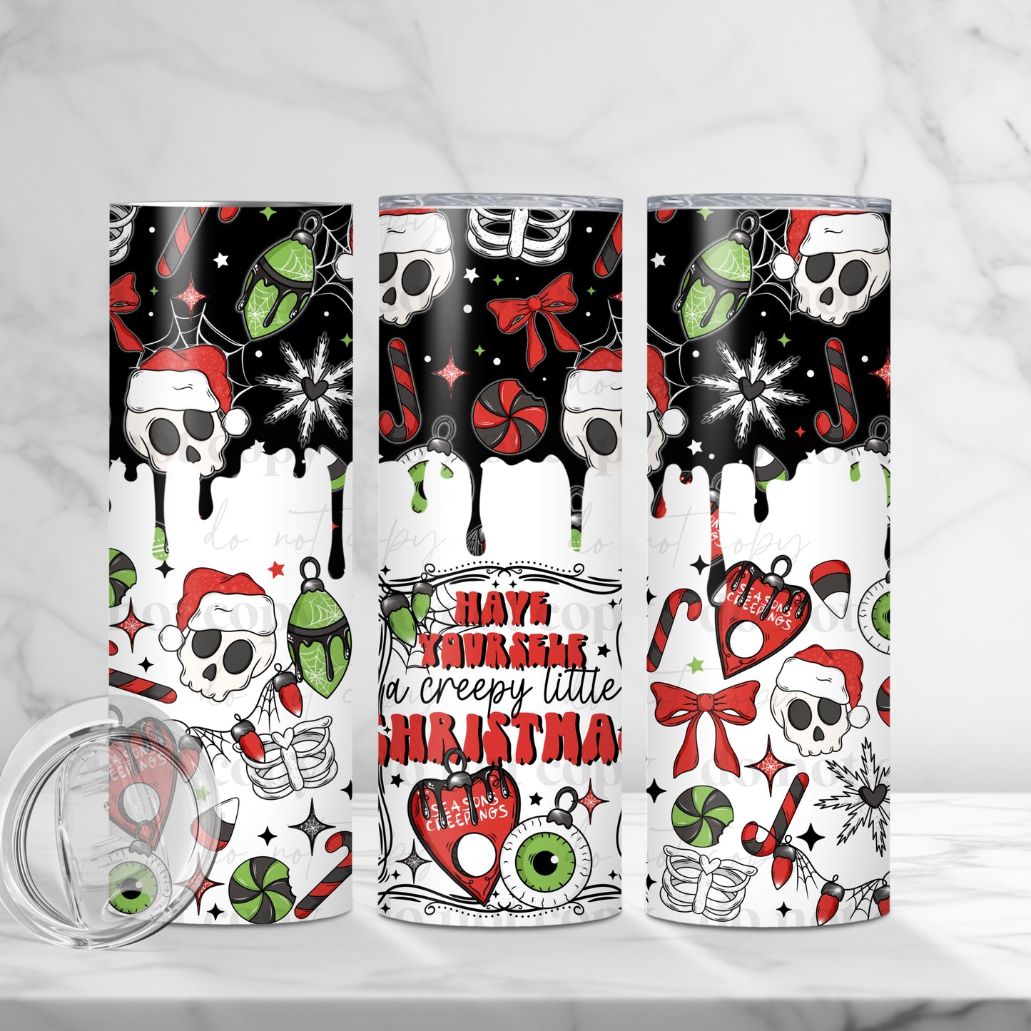 Creepy Christmas TUMBLER 20 oz